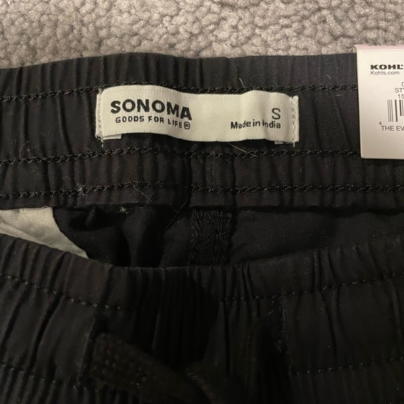 NWT Sonoma Men's Black Joggers - Picture 5 of 7